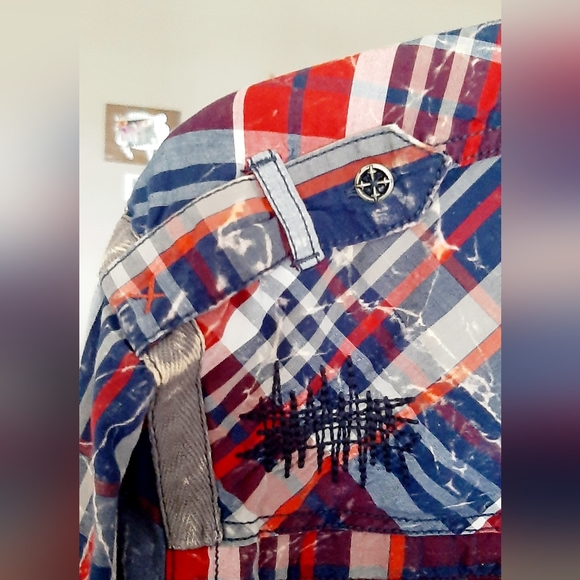 Affliction Black Premium LIMITED EDITION Flannel Long Sleeve Button Down. - Picture 5 of 15